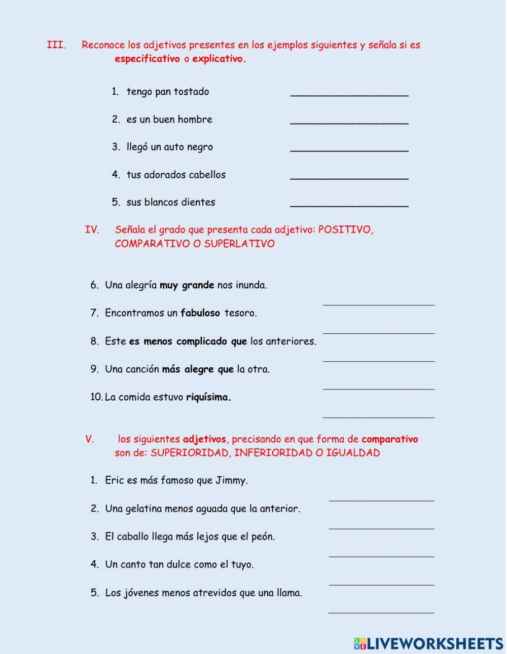 Categorías gramaticales