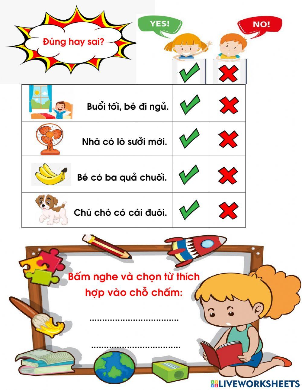 Học vần lớp 1: uôi ươi