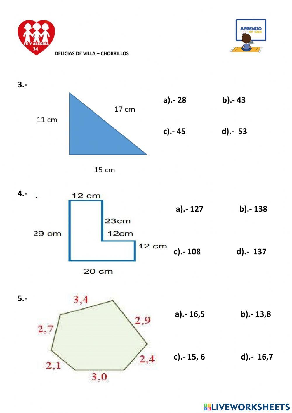 Hallamos perímetros
