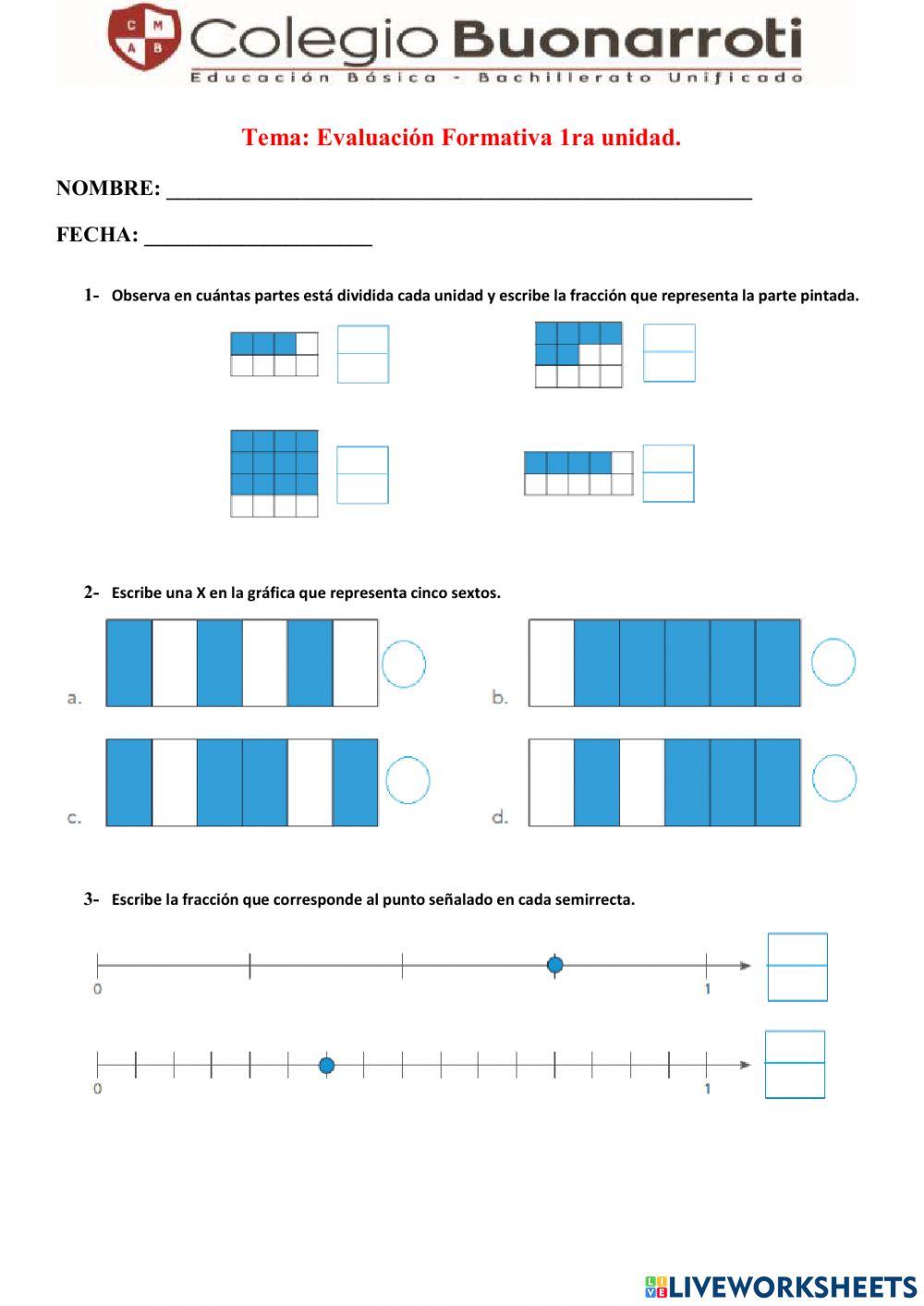 Evaluación fracciones y números decimales1
