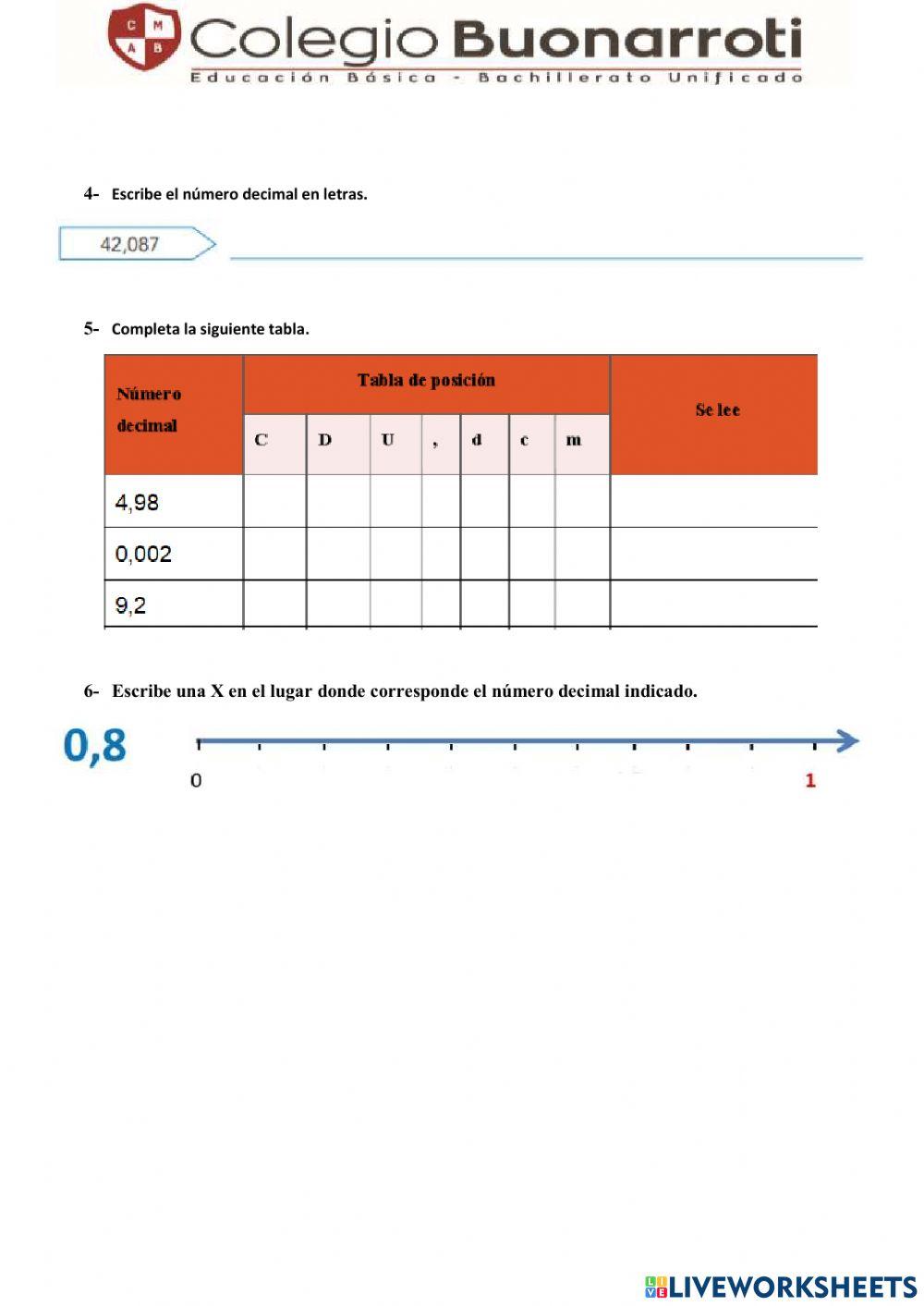 Evaluación fracciones y números decimales1