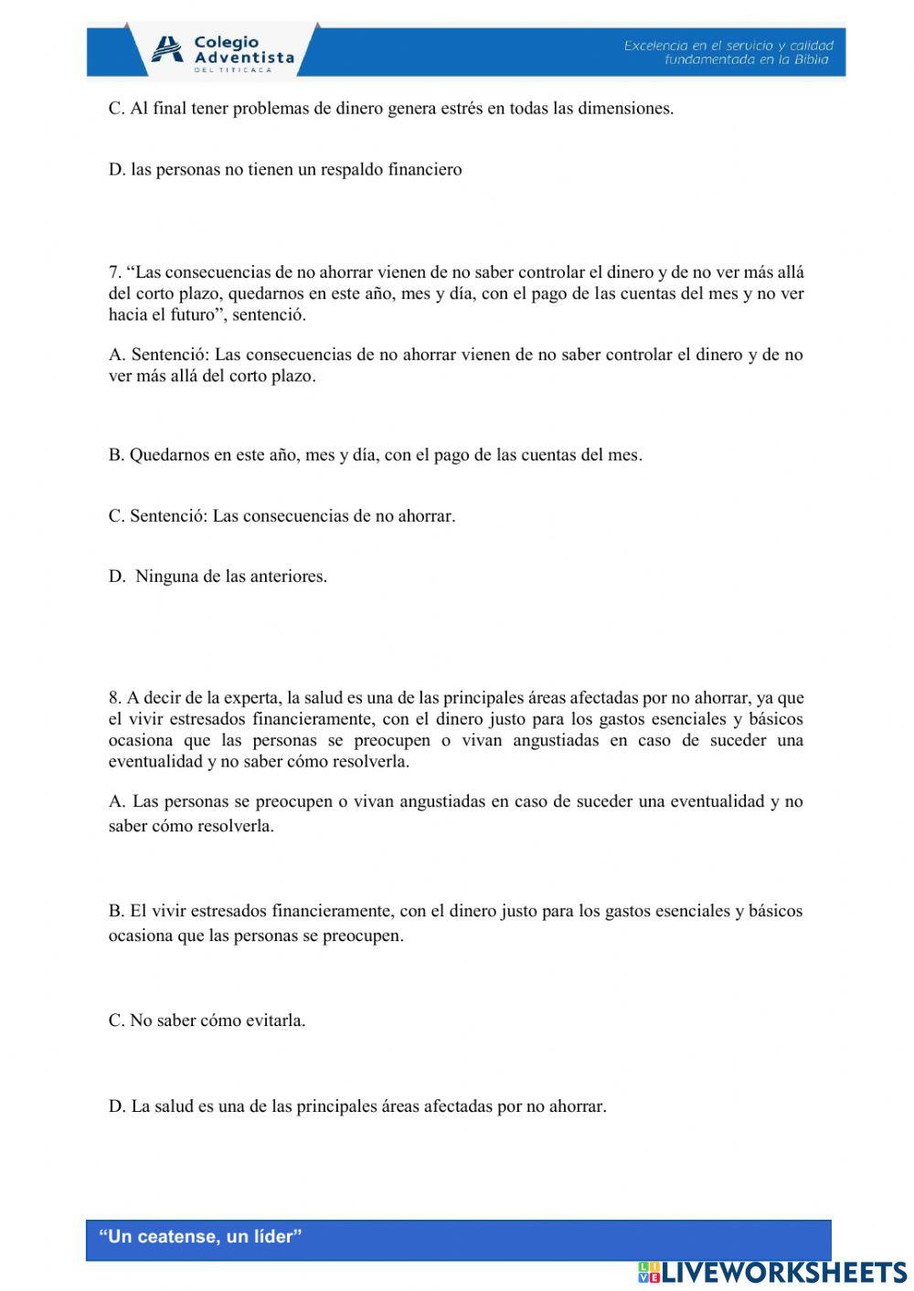 Comprensión de textos