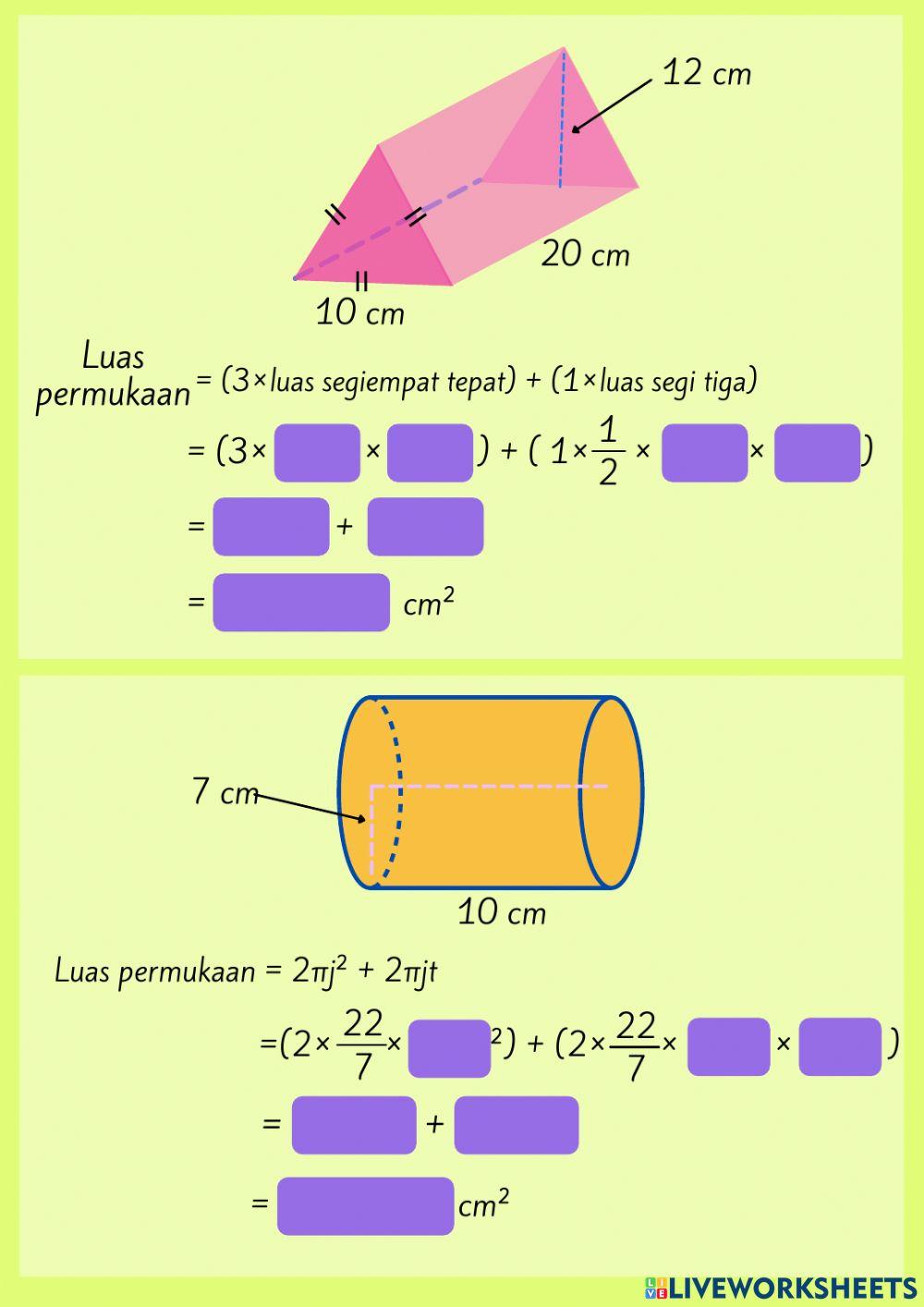 6.3 luas permukaan bentuk geometri tiga dimensi