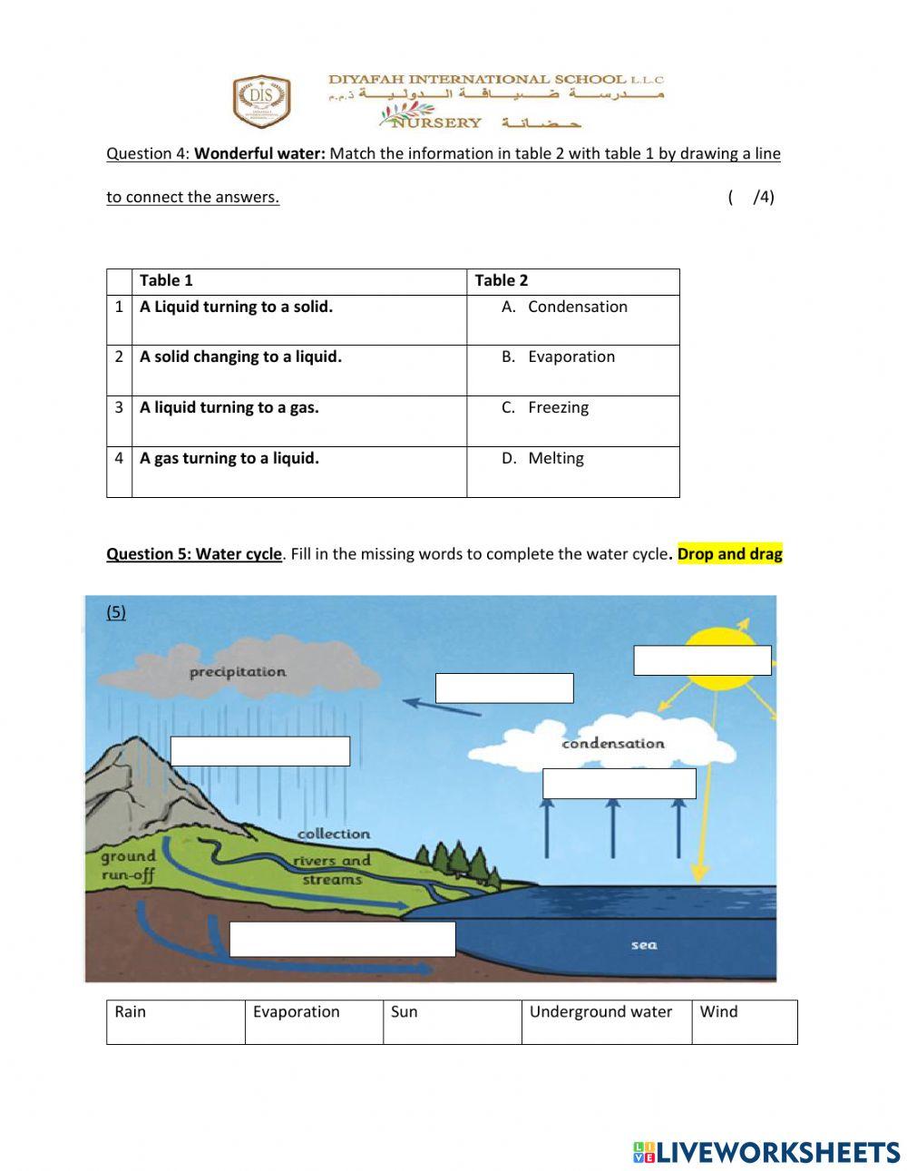 Science Unit Quiz 1-States of Matter