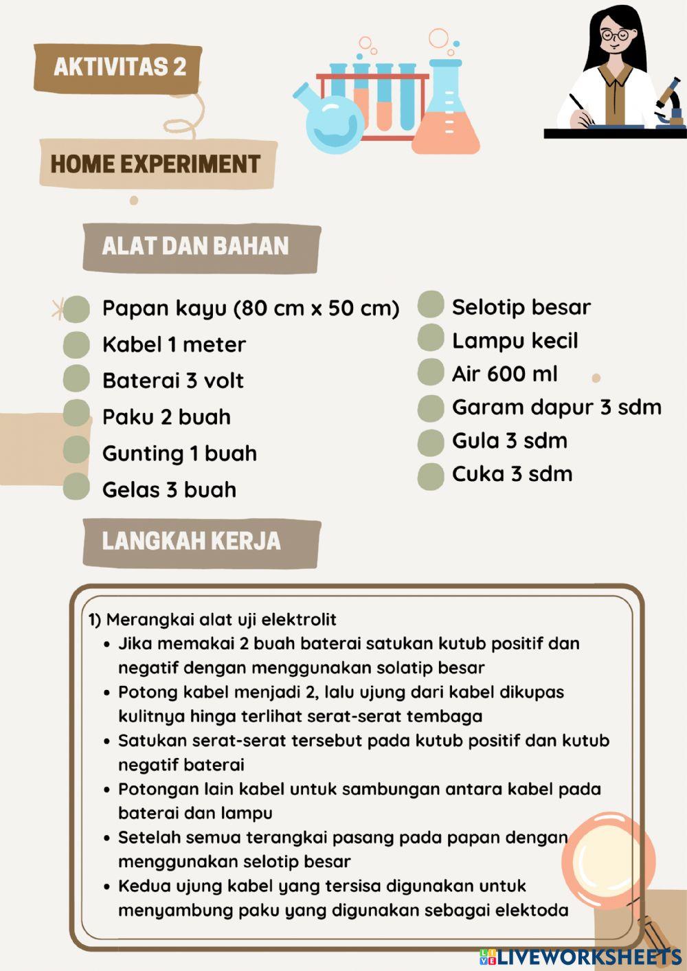 Larutan Elektrolit dan Larutan Non Elektrolit