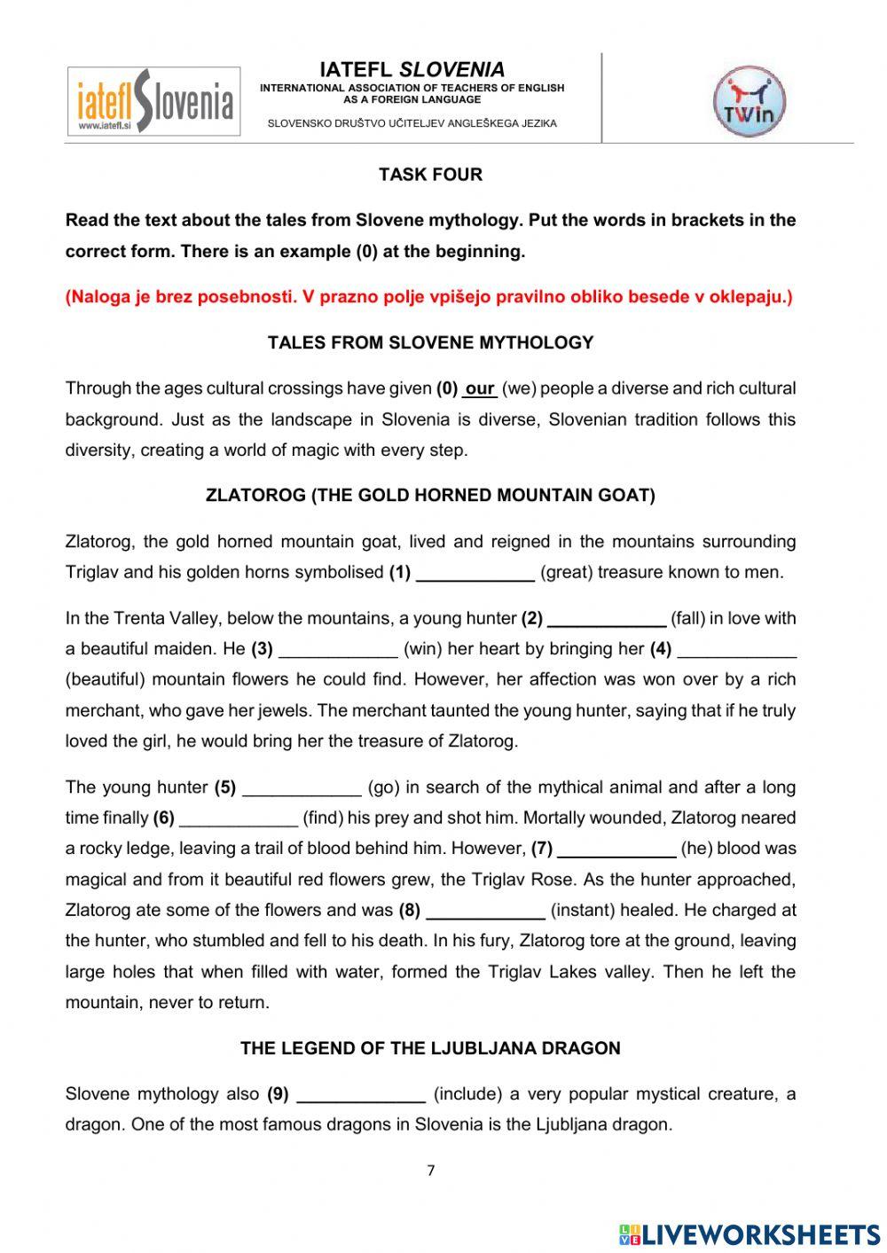 Šolsko tekmovanje - 8. razred