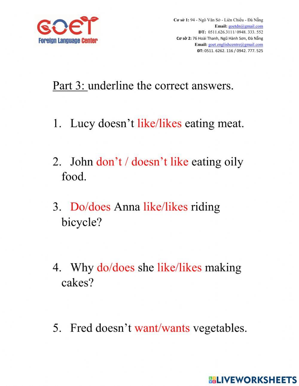 Starters end of month 5th test Reading, writing