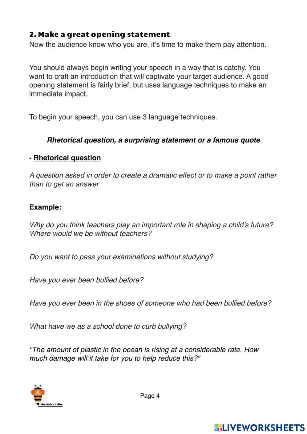 2021 Week 33 Situational: Speech SEC-F part 1
