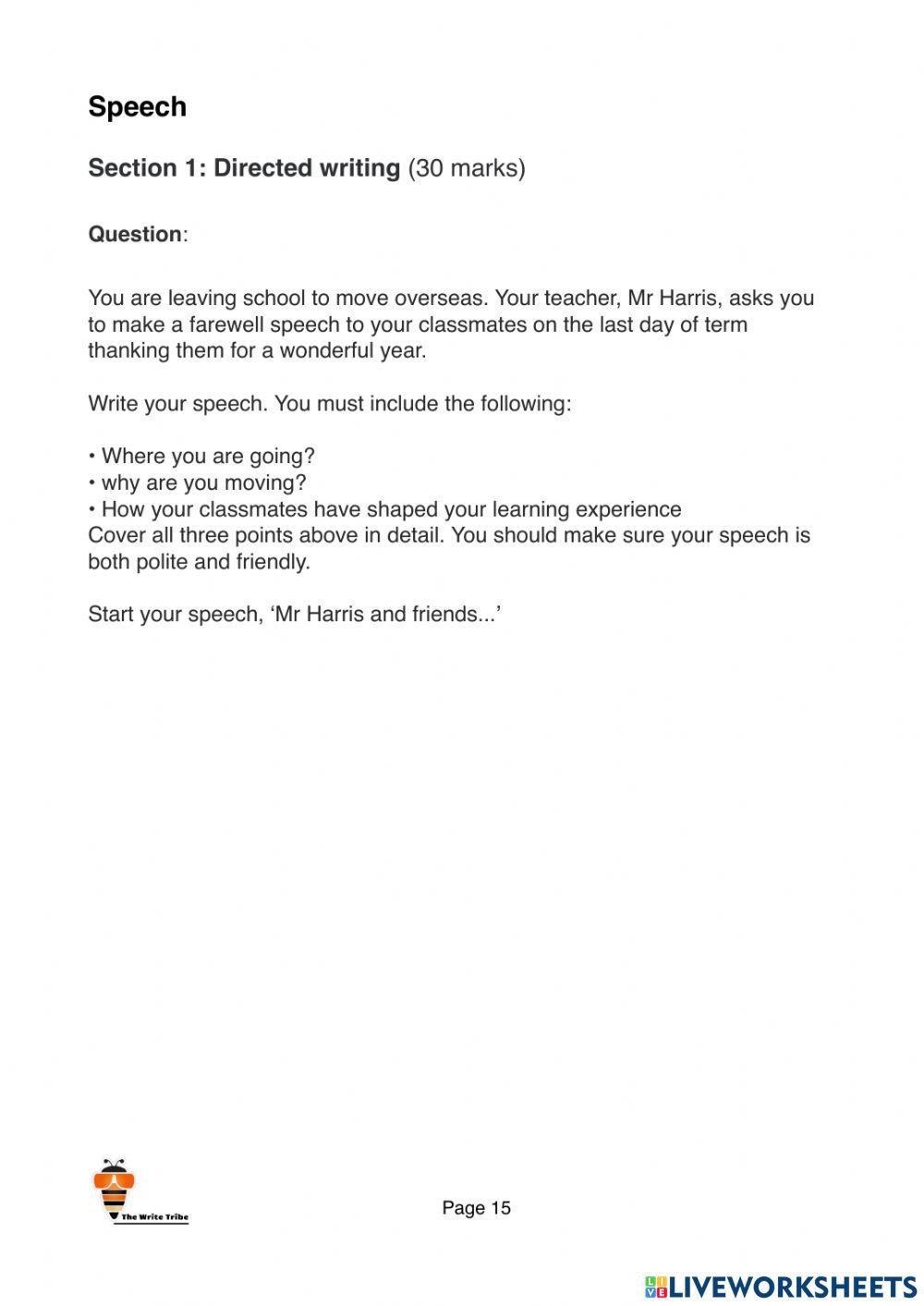 2021 Week 33 Situational: Speech SEC-F part 3