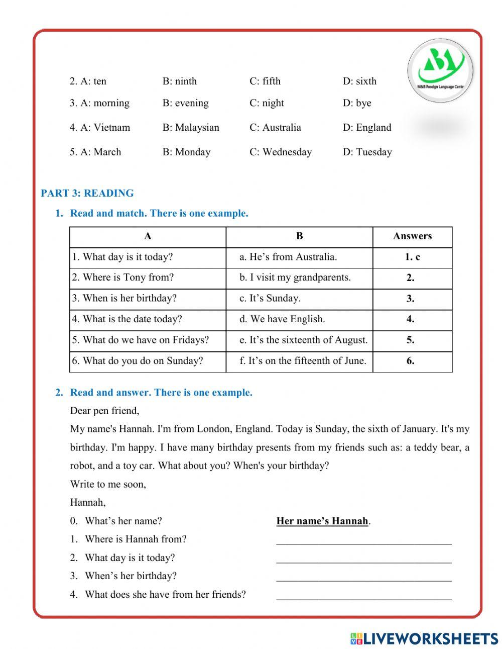 Dò bài lớp 4 -11-10