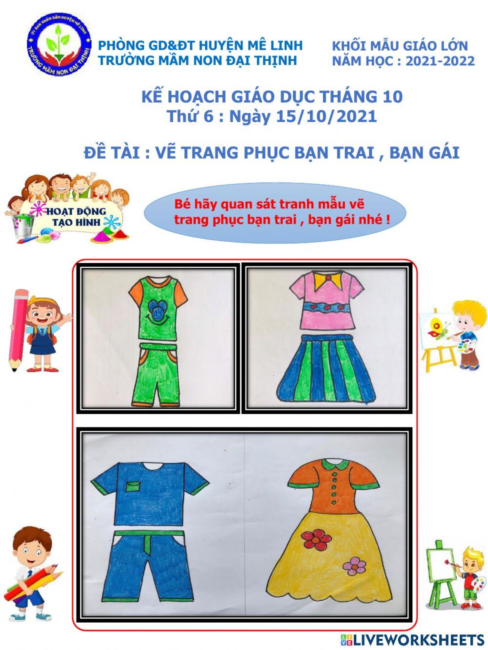 Tạo hình vẽ tô màu chân dung bé Cô Phương Thảo  Website Trường Mầm Non  Đại Minh  Đại Lộc  Quảng Nam