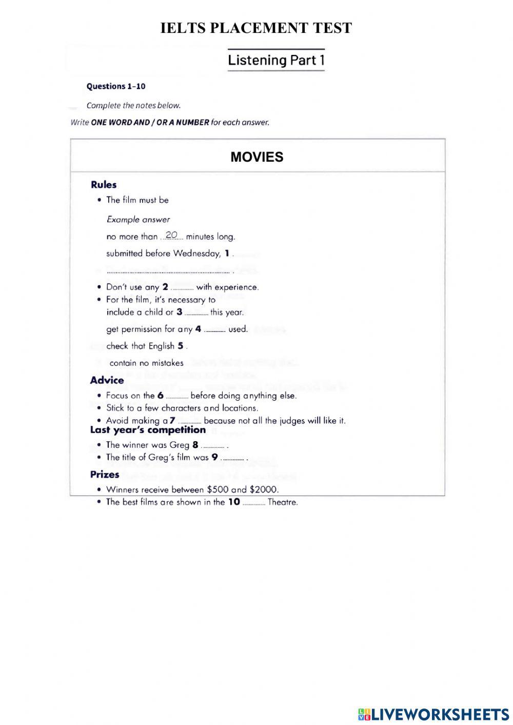 Ielts replacement test - Dong Du