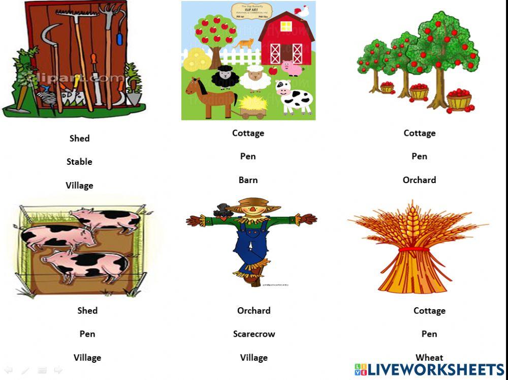 Places in the countryside