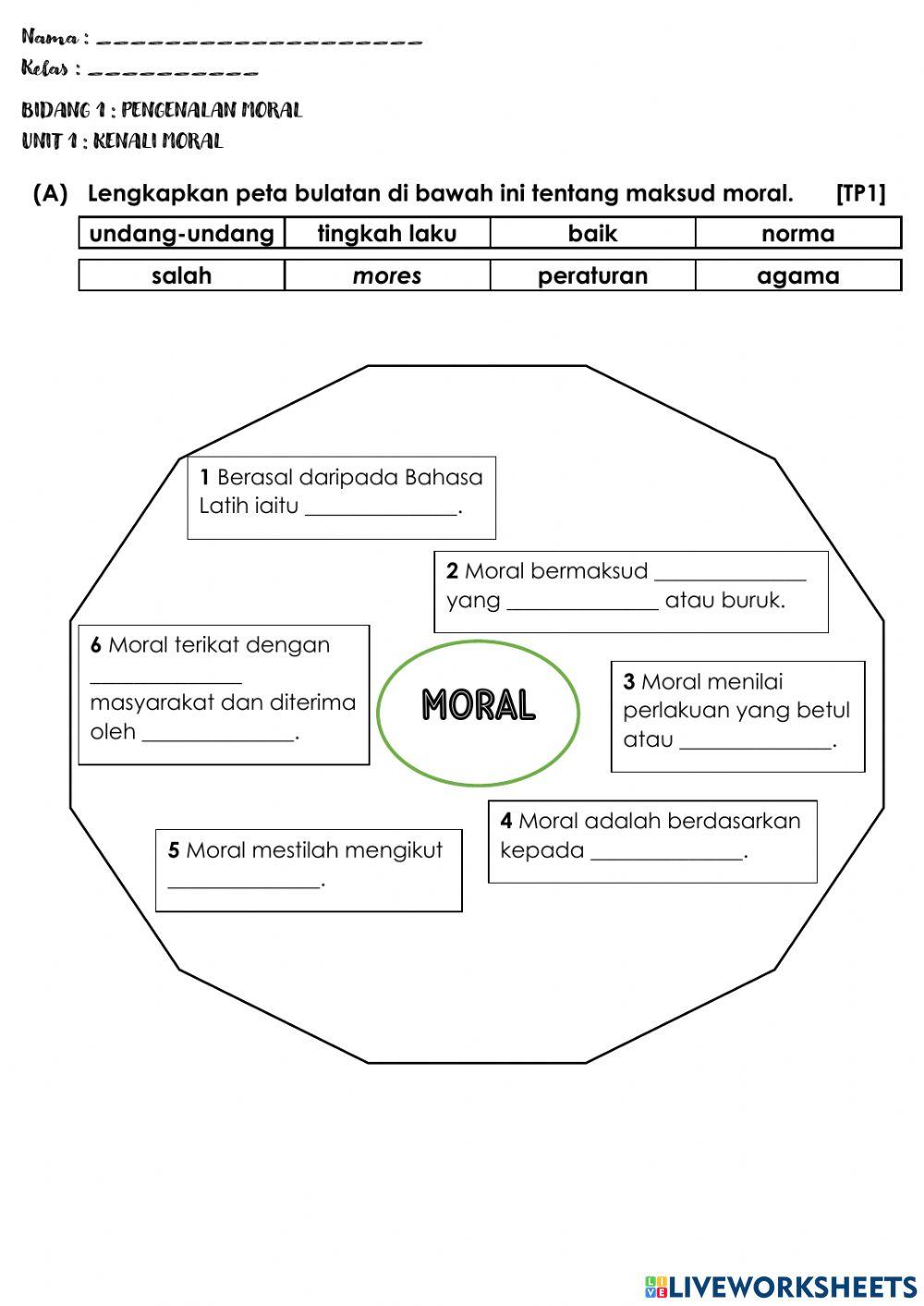 PMT1-Unit 1: Kenali Moral