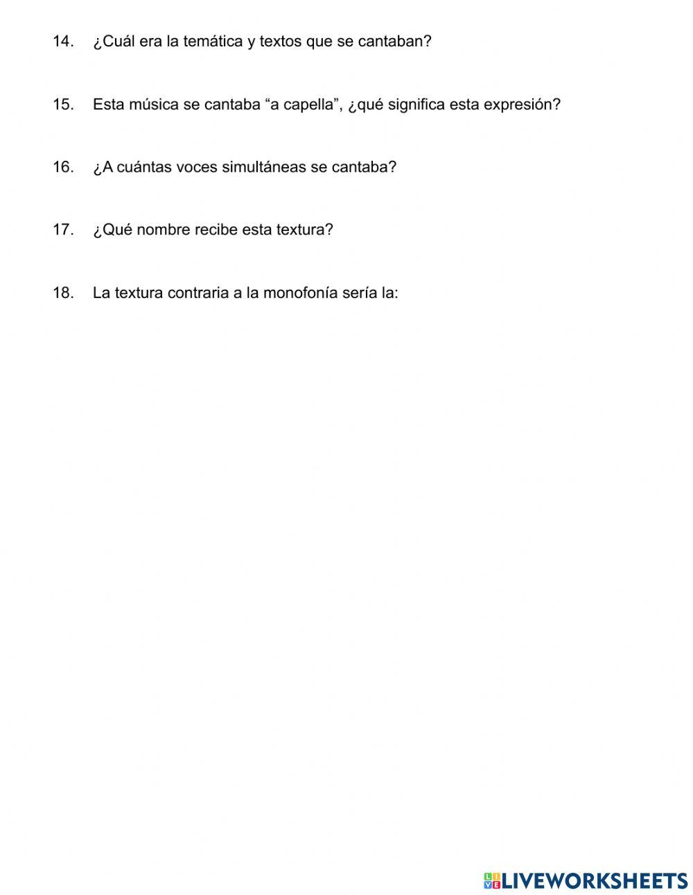 F1: La música religiosa en la Edad Media