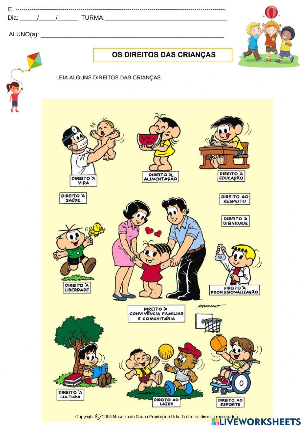Os direitos das crianças Os direitos das crianças