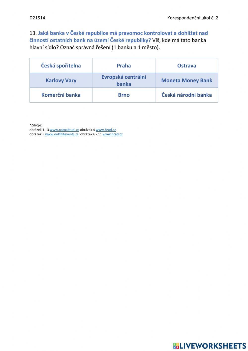 Pracovní list - Ústava ČR