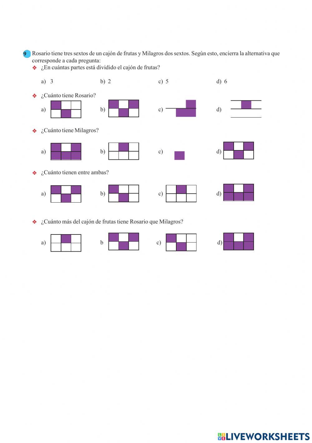 Fracciones homogéneas