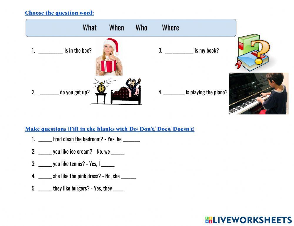 Grammar Do-Does & Wh - questions