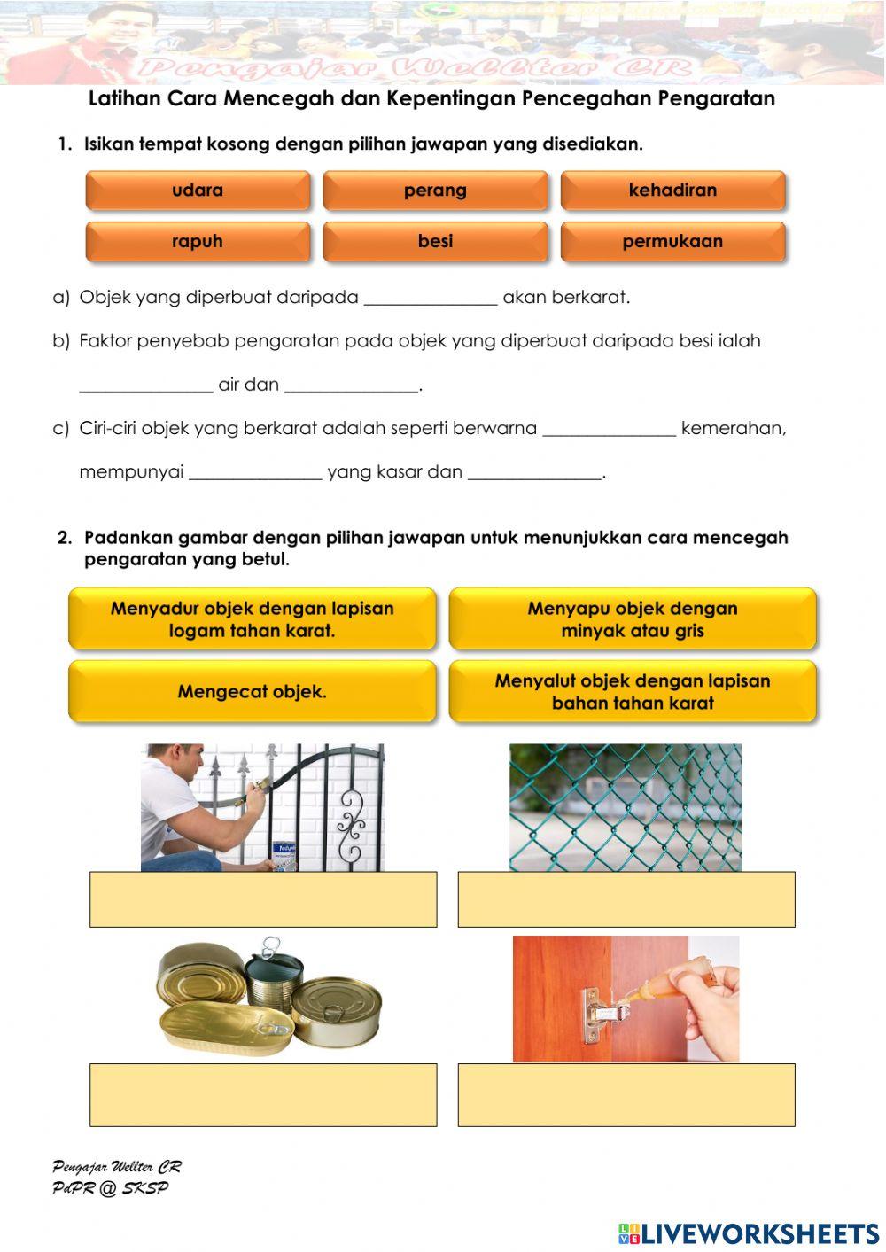 Tahun 5 Cara Mencegah & Kepentingan Pencegahan Pengaratan