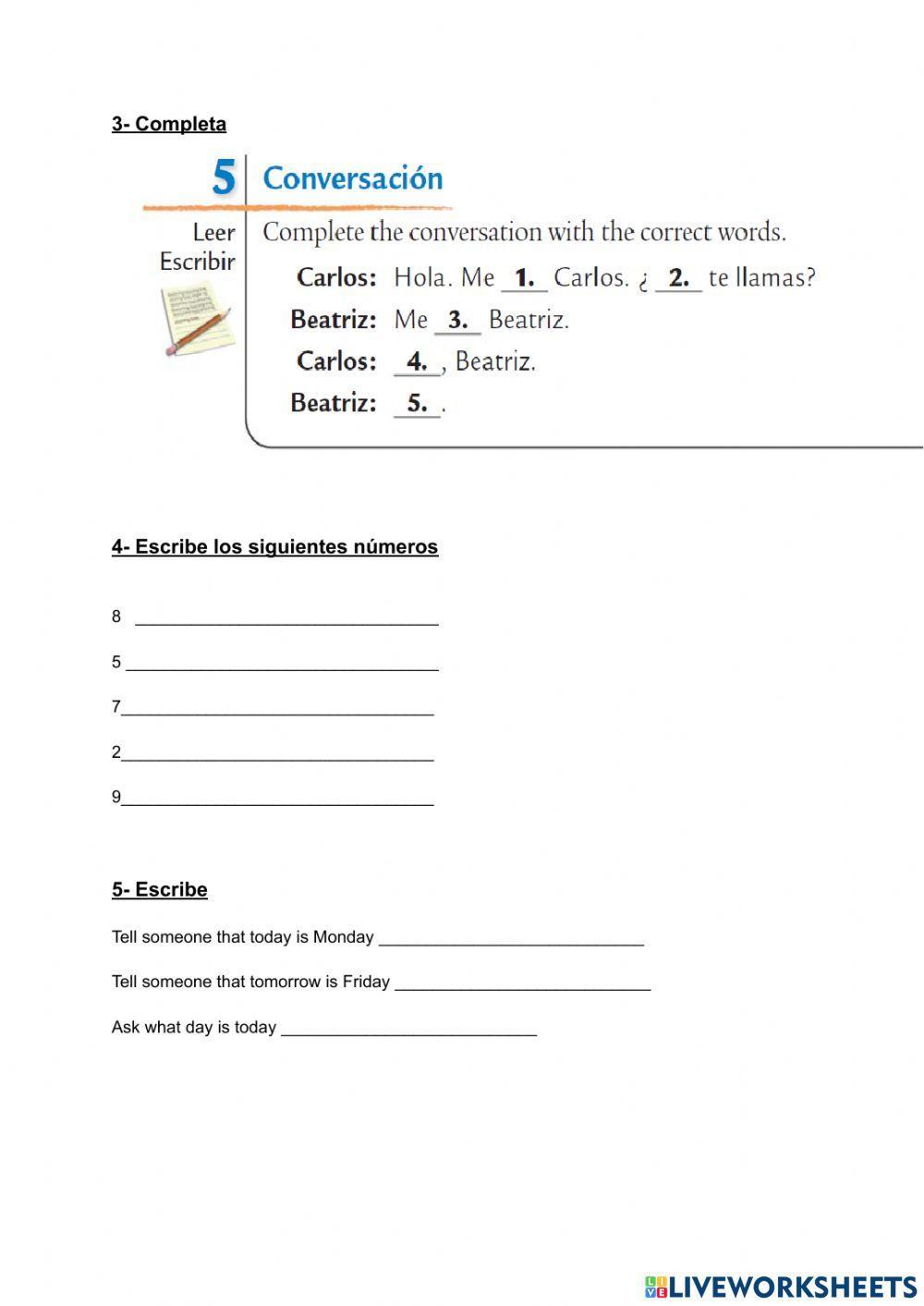 Avanza test lección preliminar