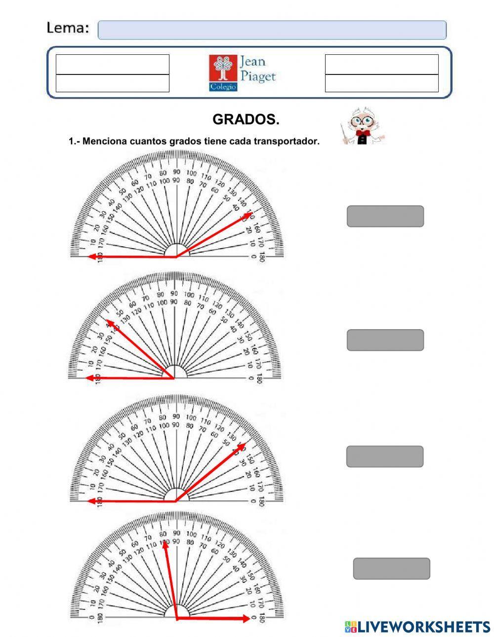 Ejericios de Ángulos