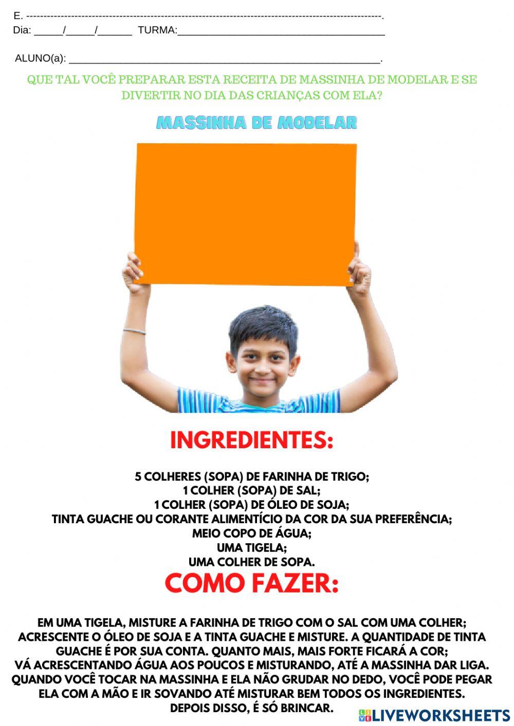 Massinha de modelar Massinha de modelar