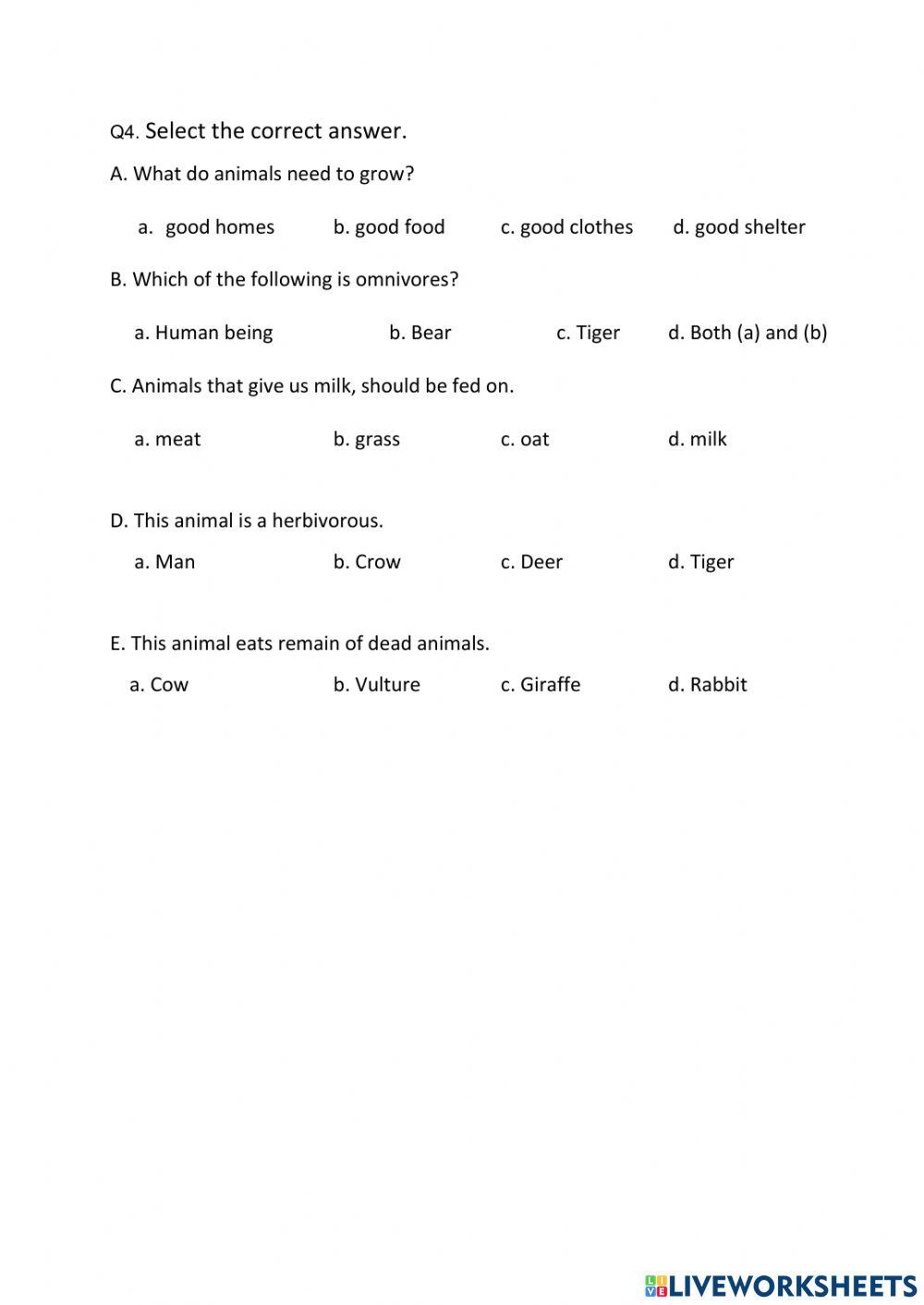 Ch-6 Feeding Habits of animals