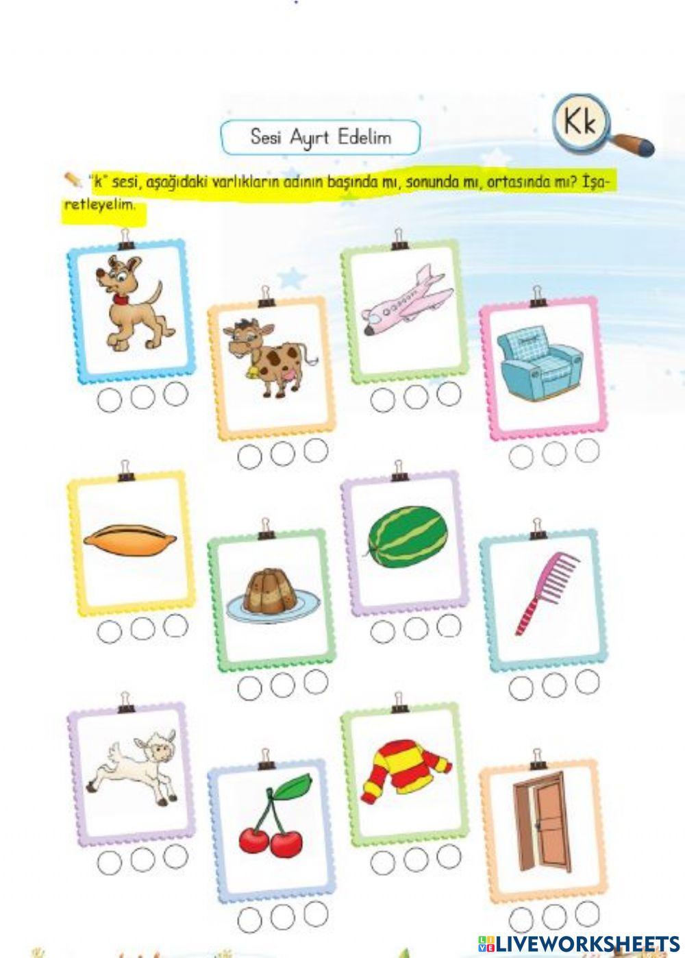 -K- Sesi Nerede? Başta, Ortada, Sonda