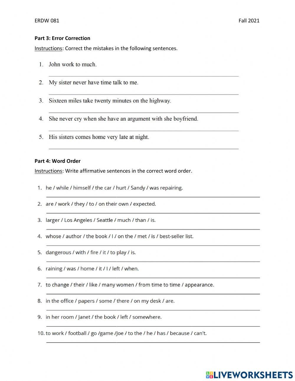 6738486 Sentence Structure Test SVA SVO Mlle 6738486-sentence-structure-test-sva-svo-mlle