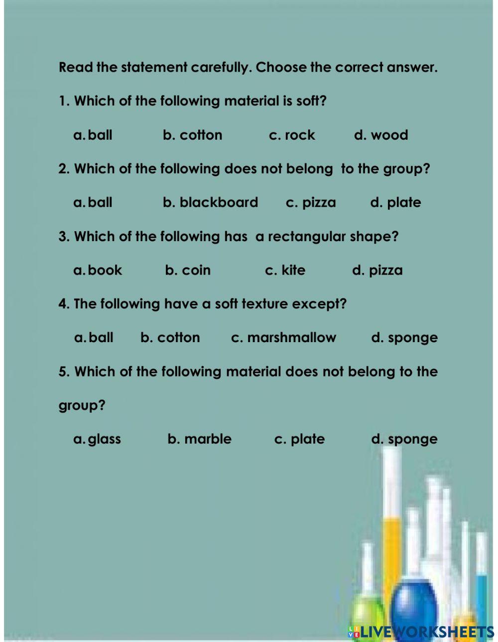 Characteristics of Matter