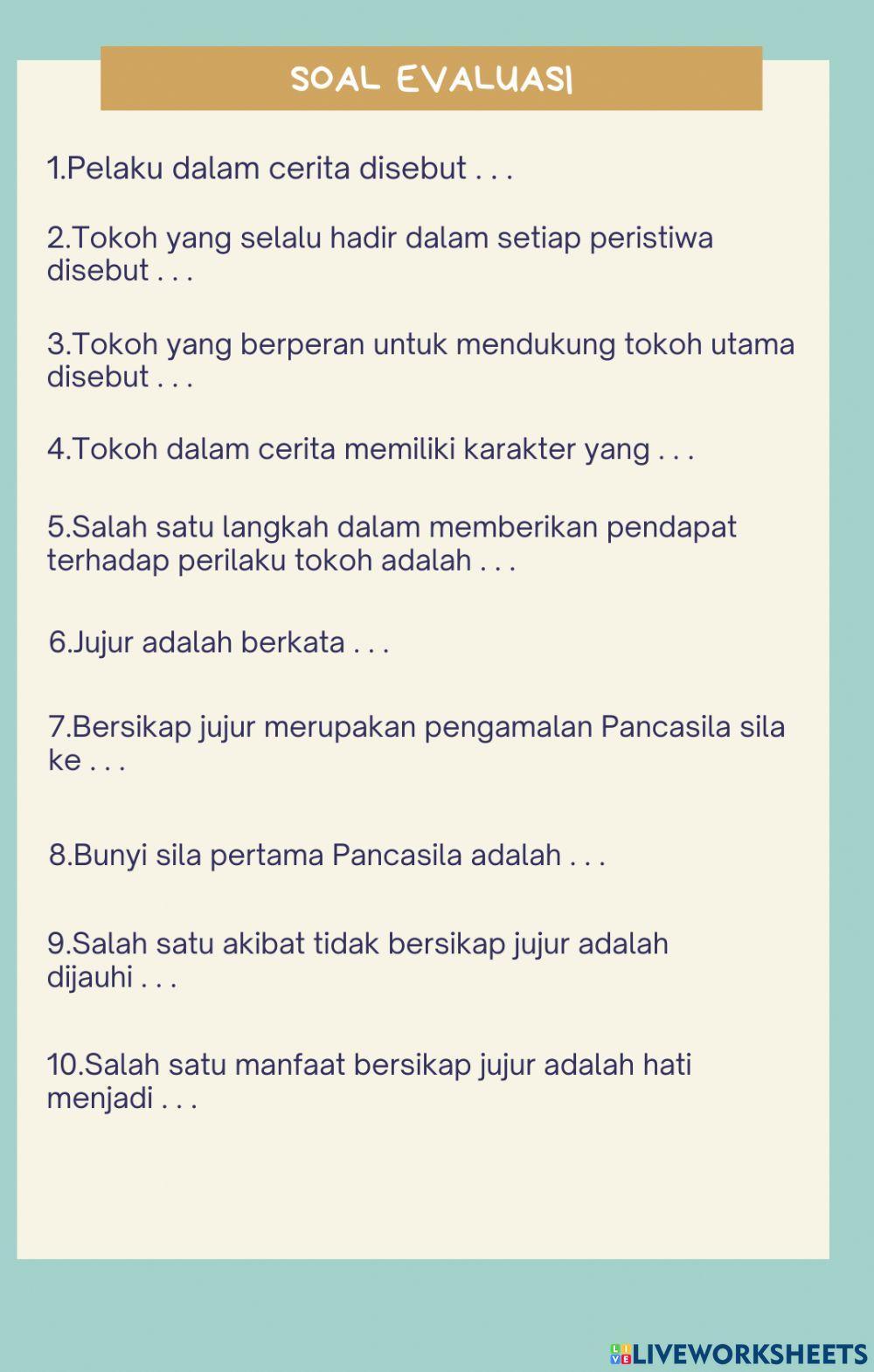 LKPD Kelas 4 Tema 4 Subtema 1 Pembelajaran 4