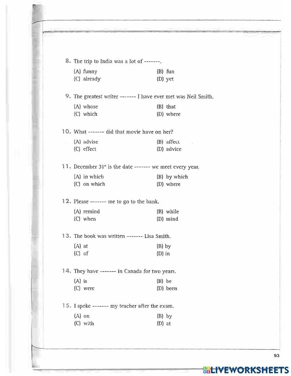 Unit 6: relative pronouns