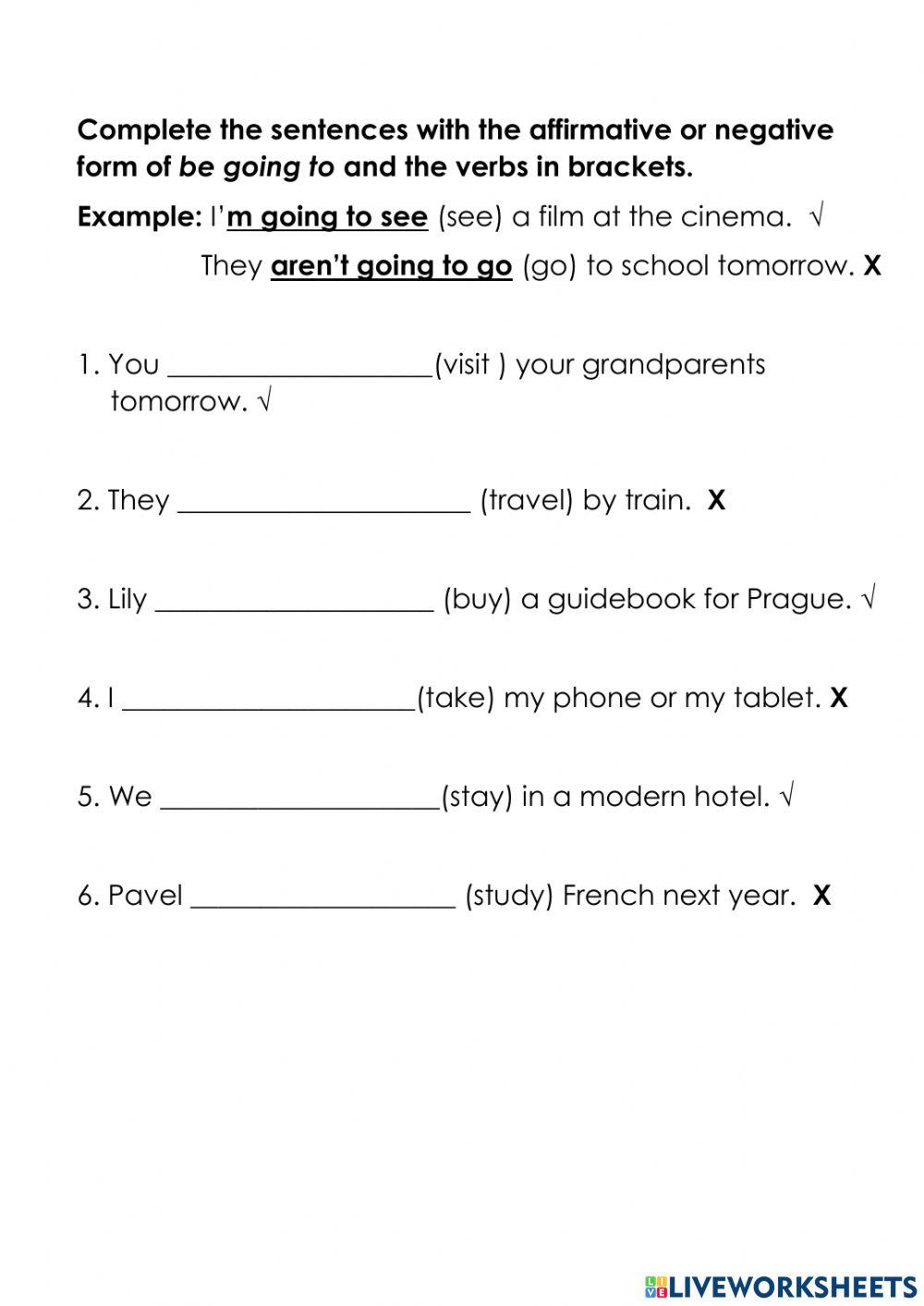 Year 5: Unit 8 - be going to