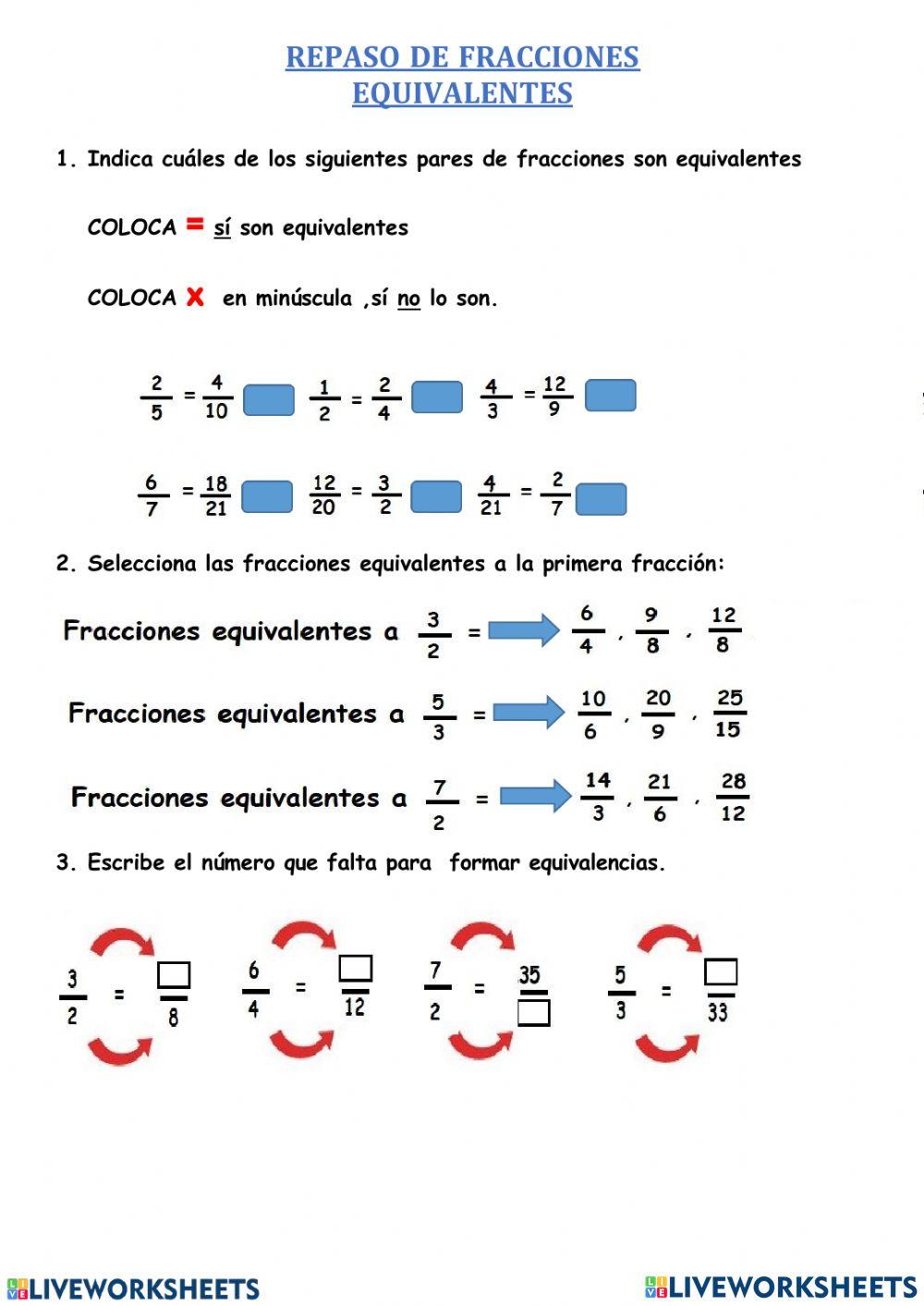 Fracciones Fracciones