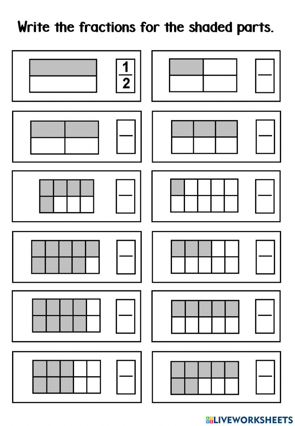 Proper & Improper Fractions
