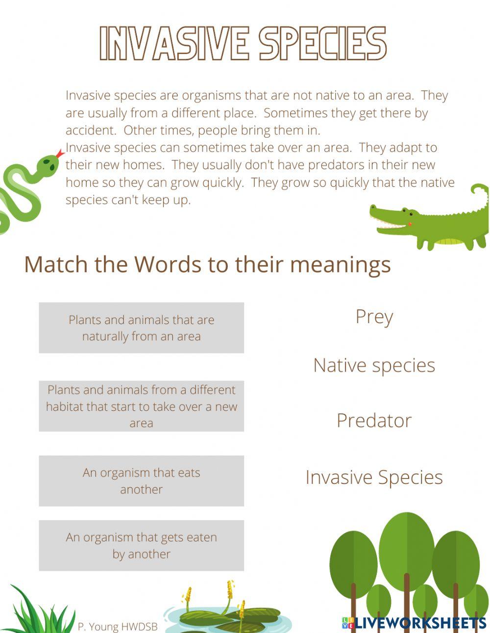 Invasive species mod Invasive species mod