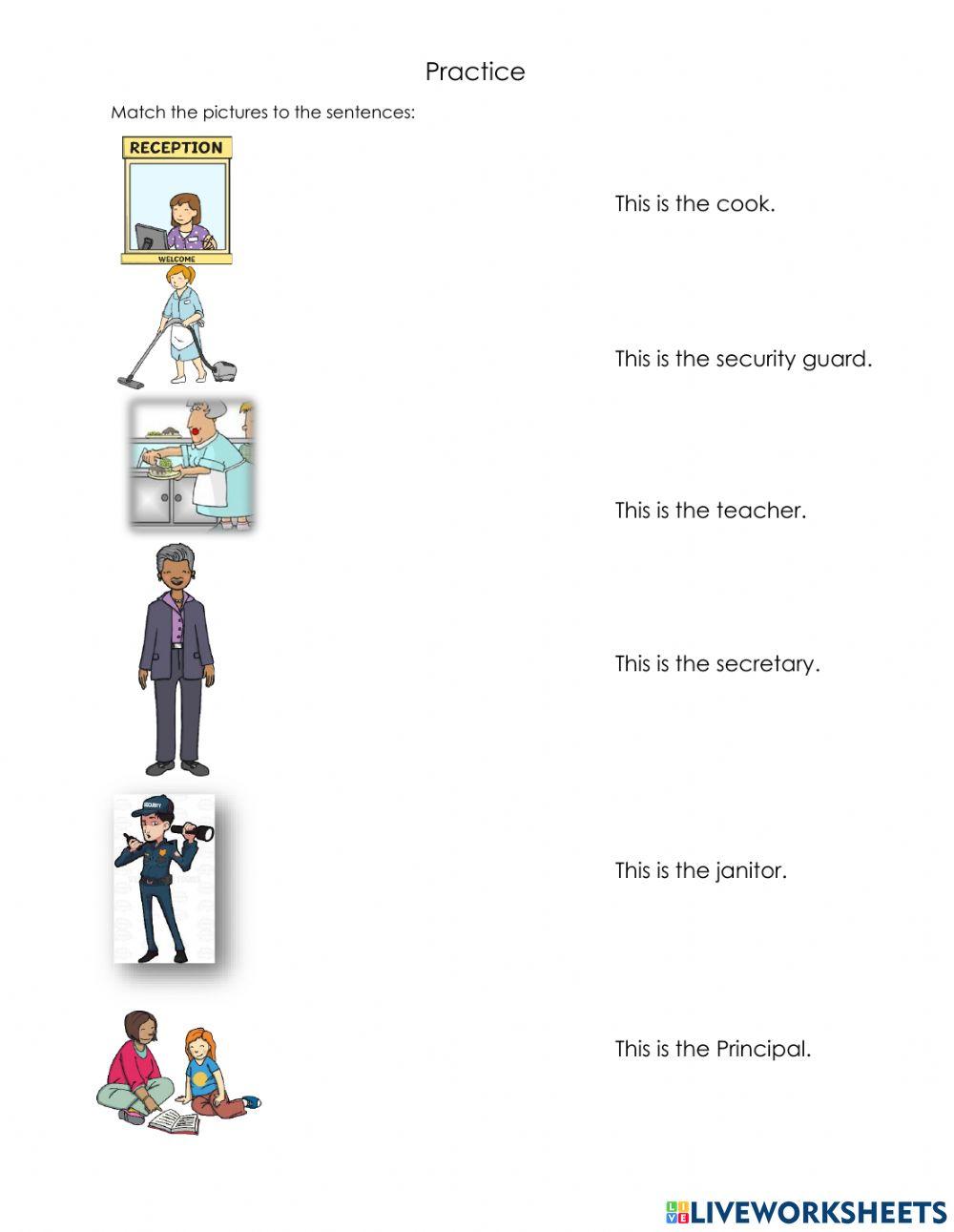 School Workers Worksheet For Kindergarten Worksheet R - vrogue.co