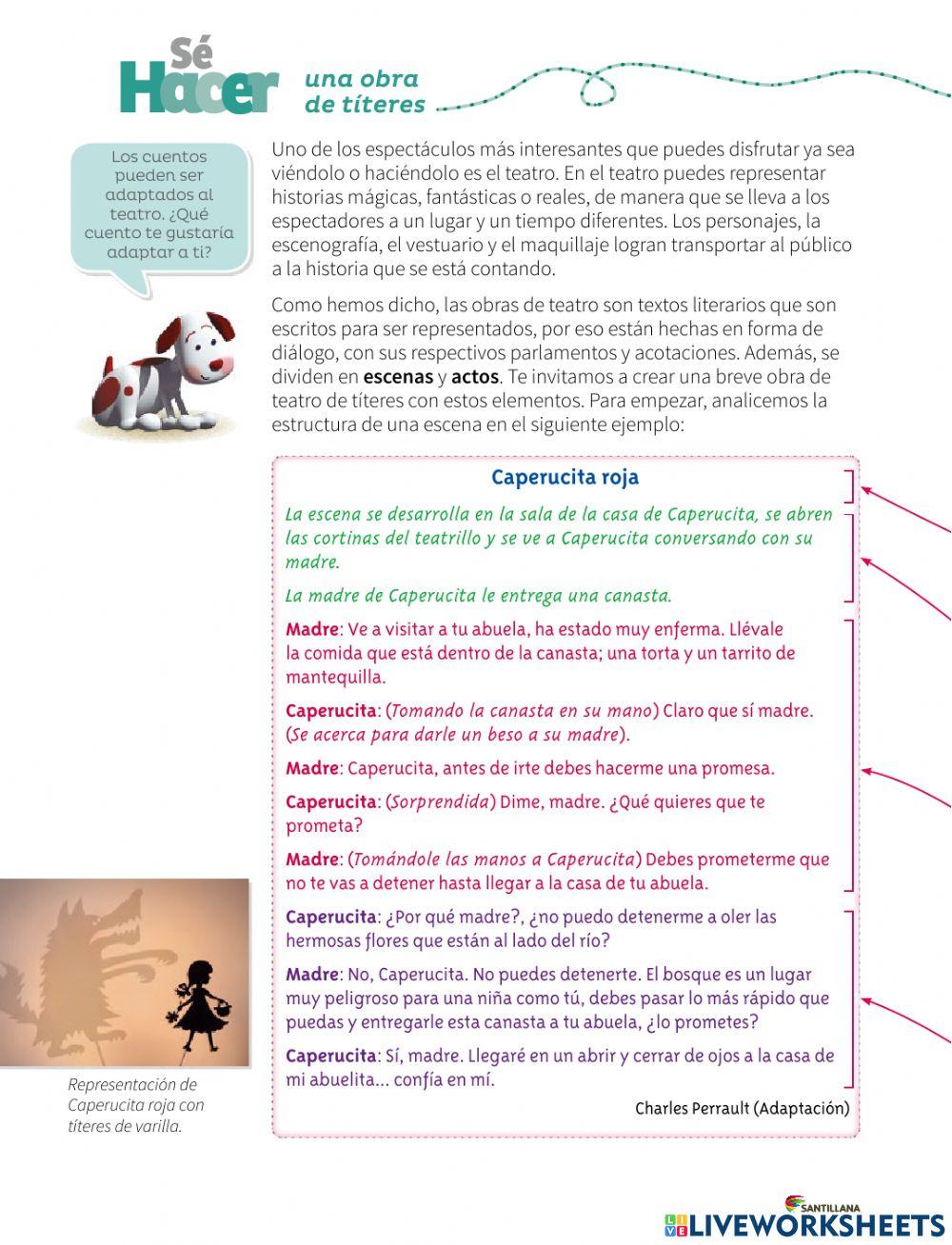 Crear una obra de teatro