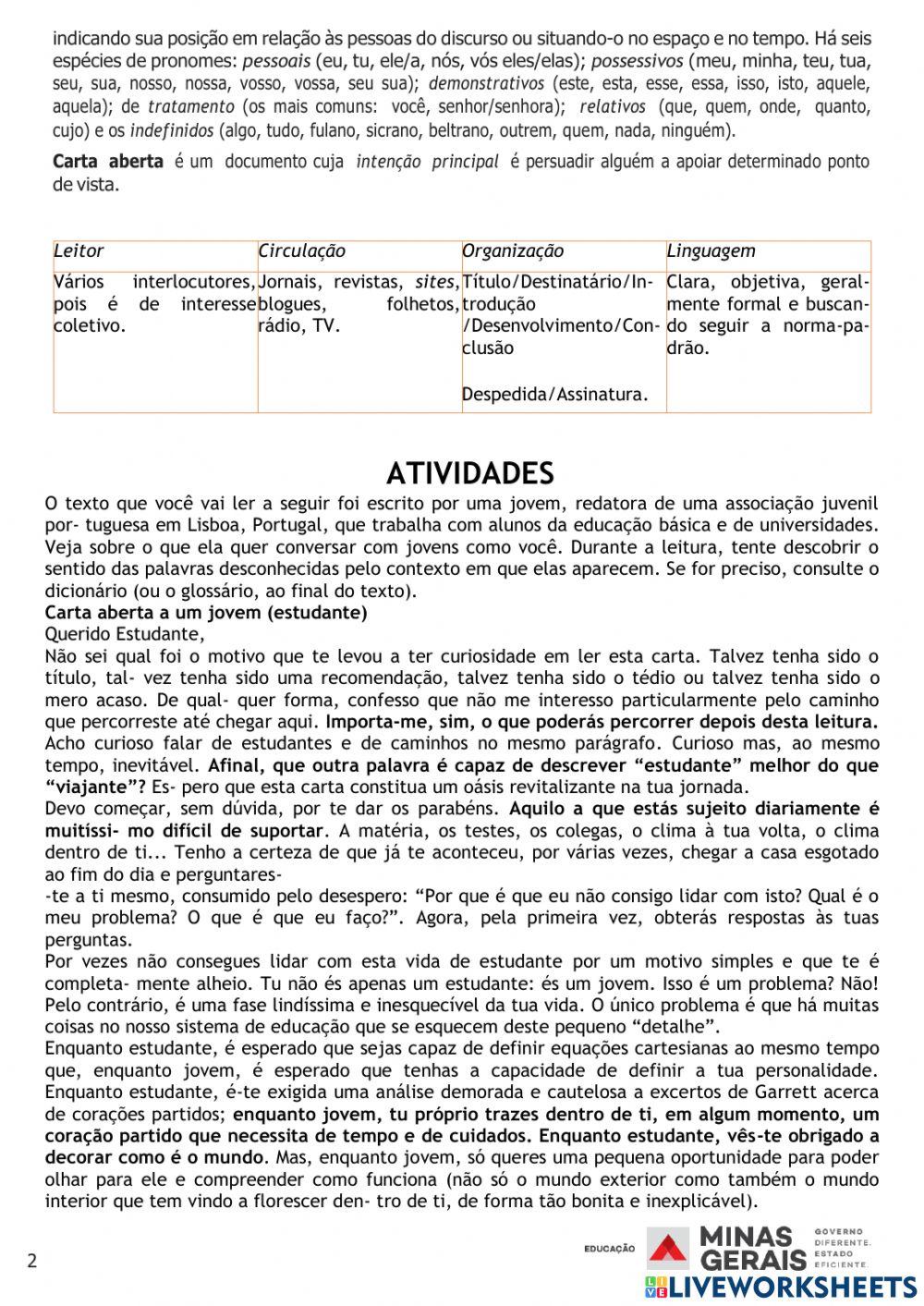 Pet4          7º ano  - semana 3