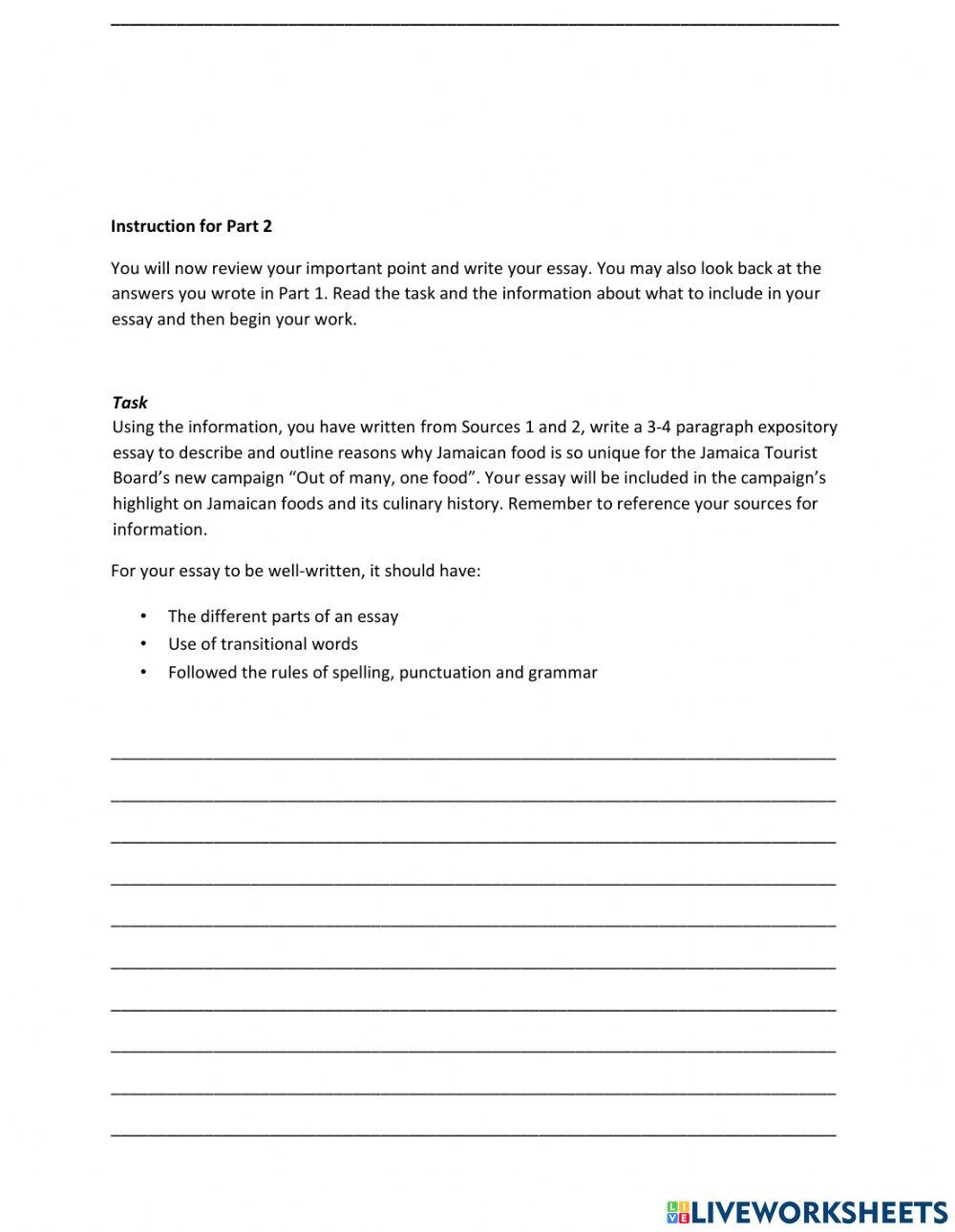 Performance Task Grade 6B