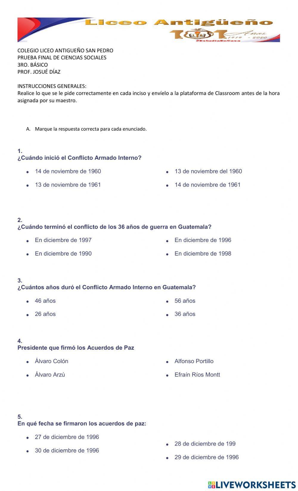 Exámen final sociales iv bloque