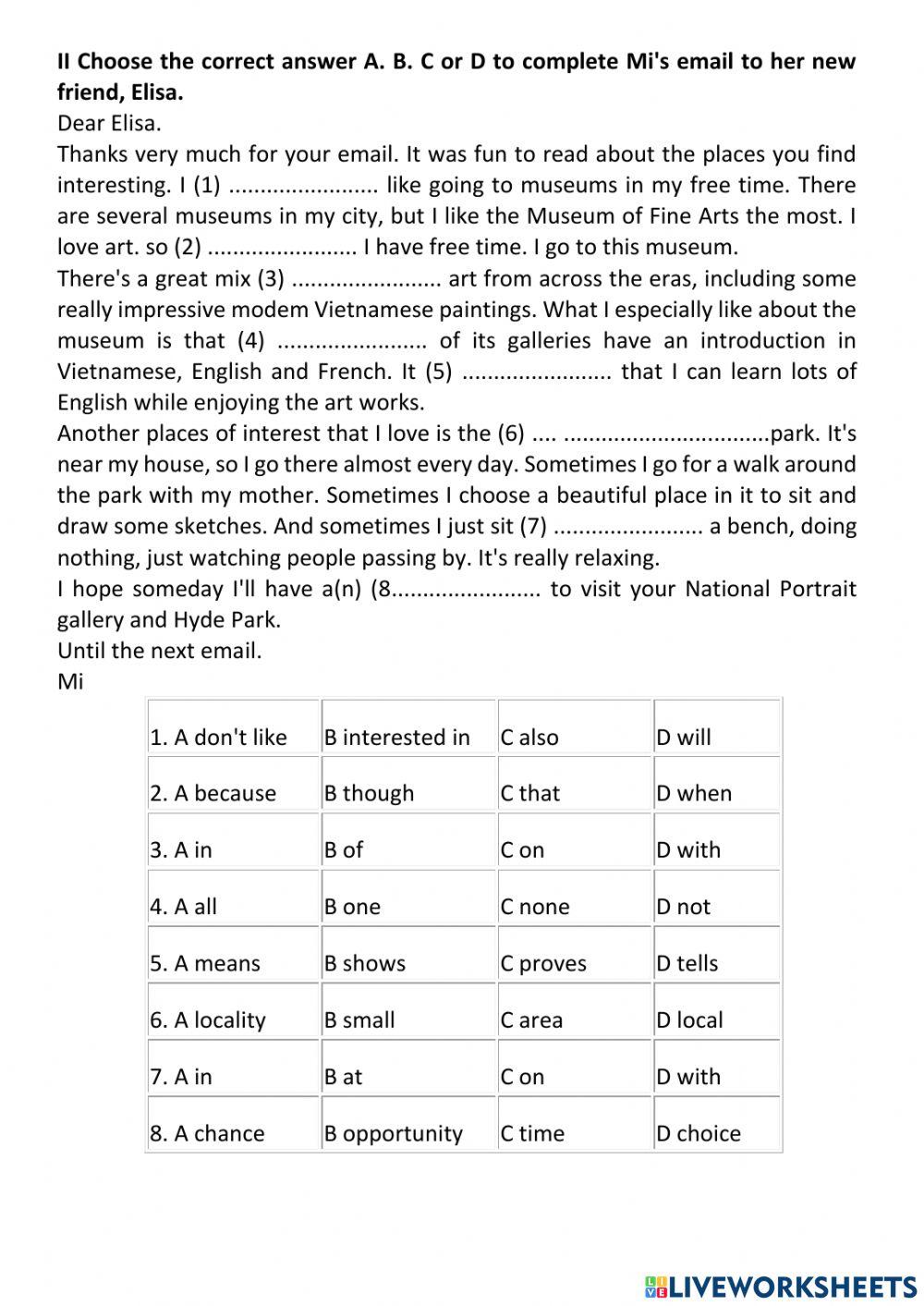 Reading My Place of Interest - Task 2