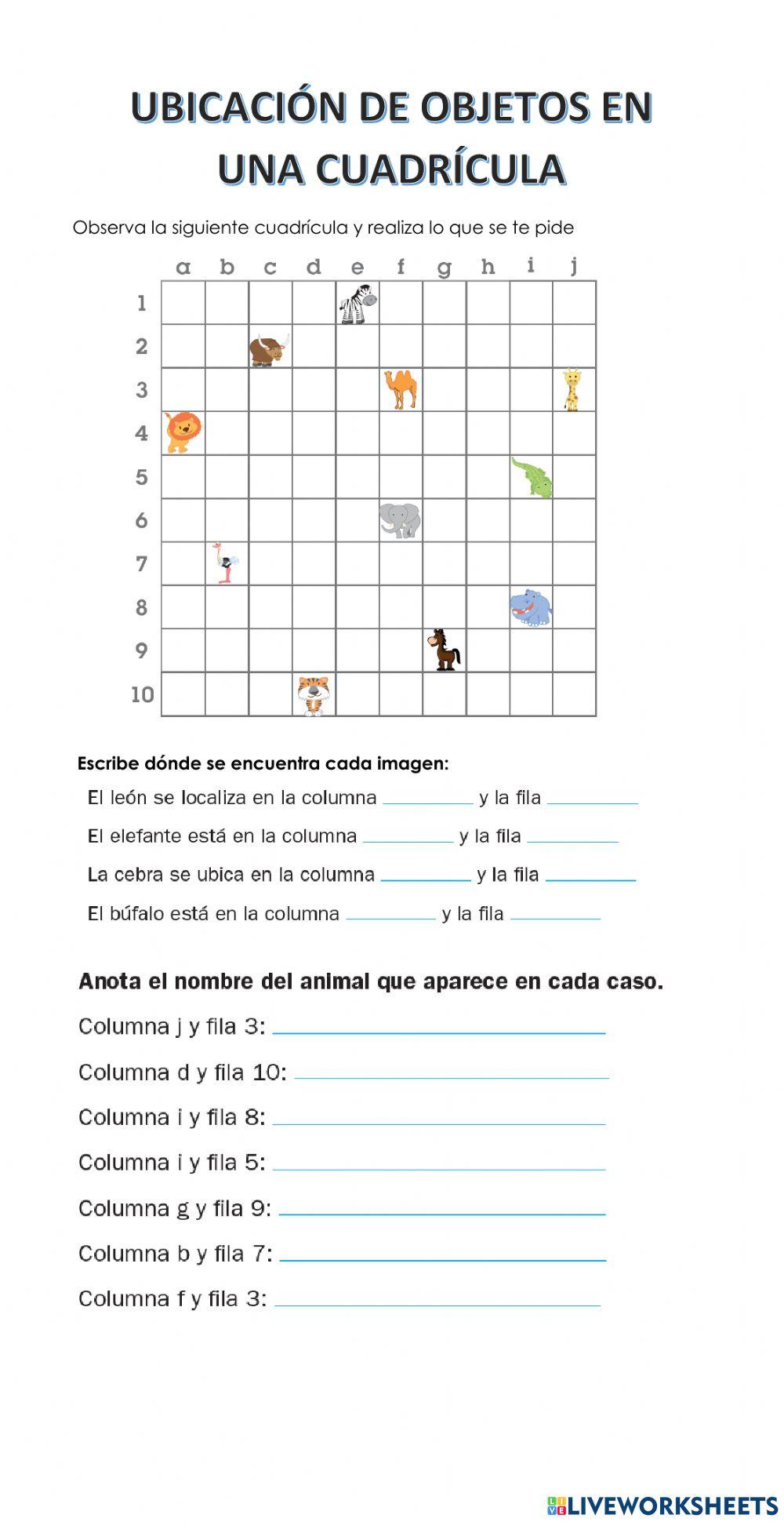 Ubicación en cuadrícula