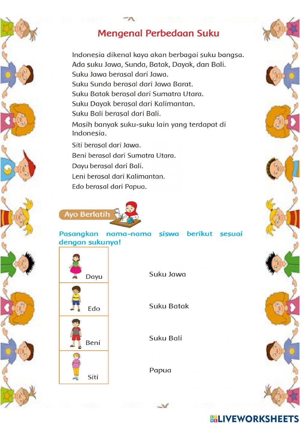Mengenal Perbedaan Suku