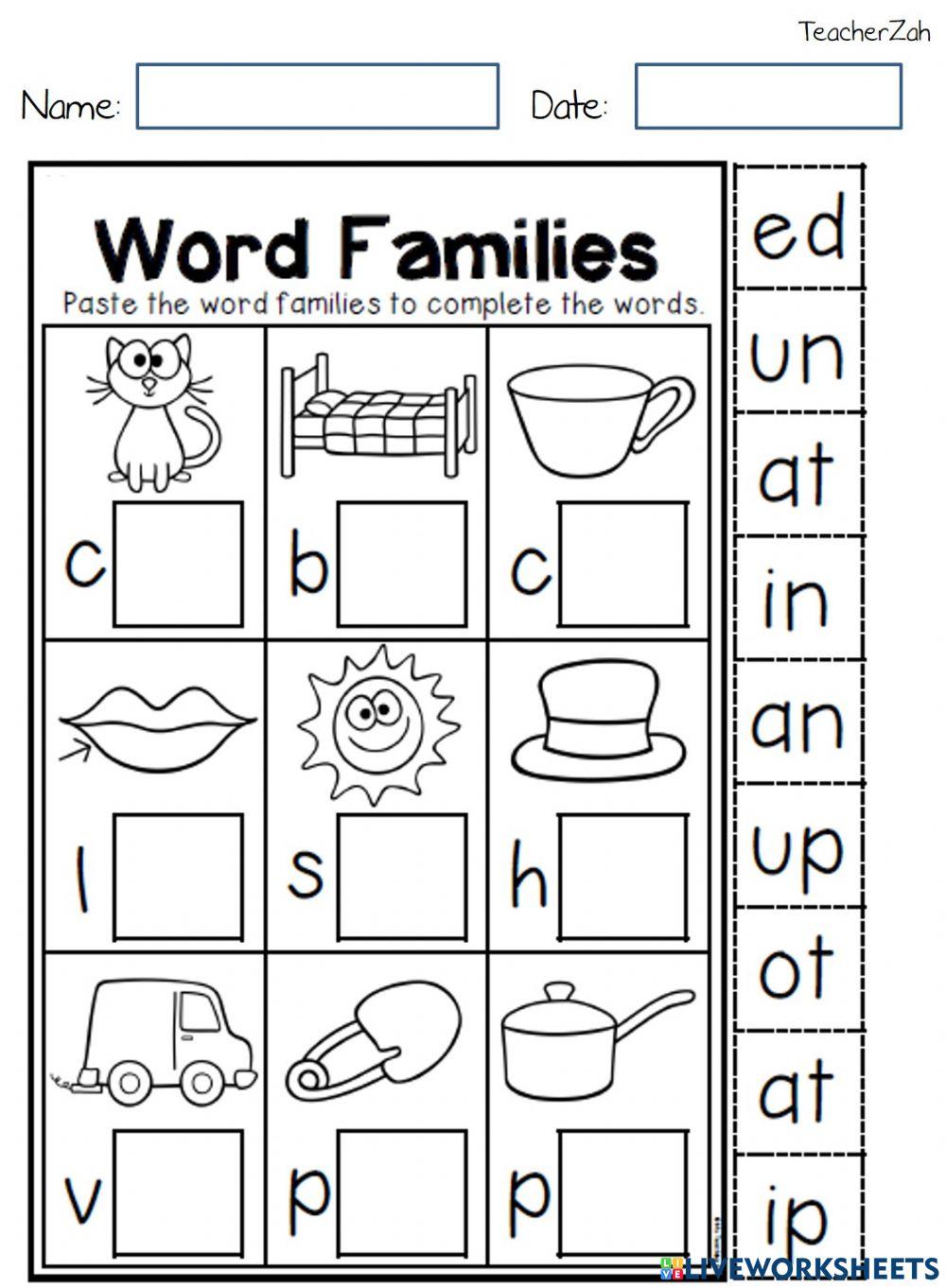 Words family Words family