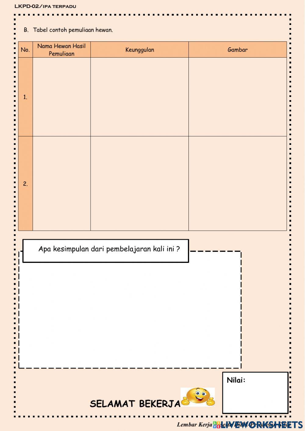 Lkpd pewarisan sifat