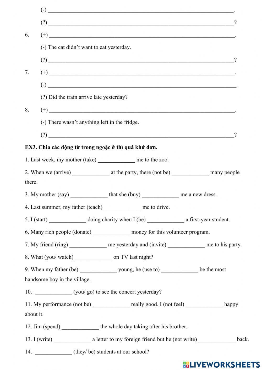 Unit 3: Community service (Grammar)