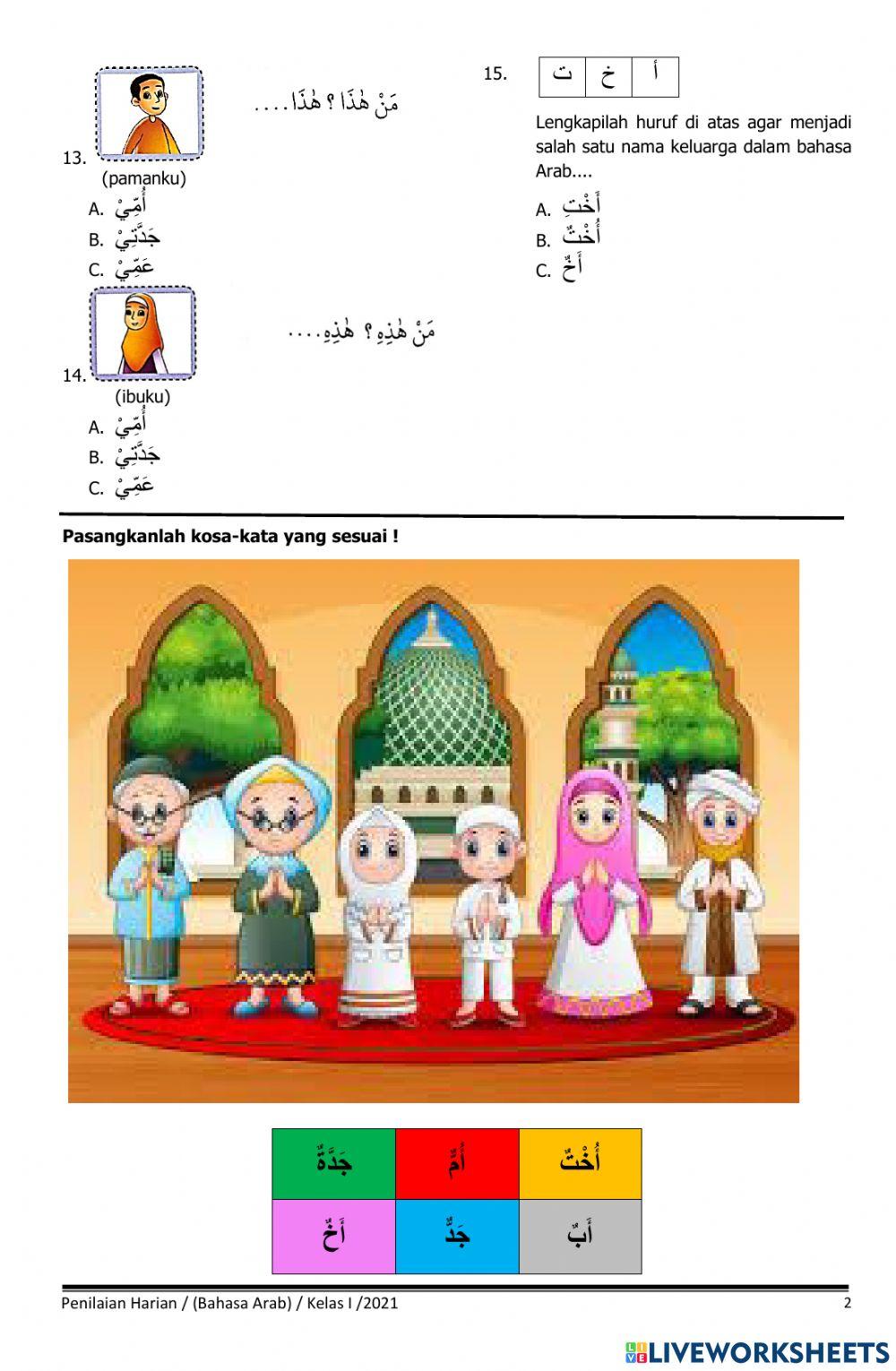 Bahasa Arab (1) Keluargaku