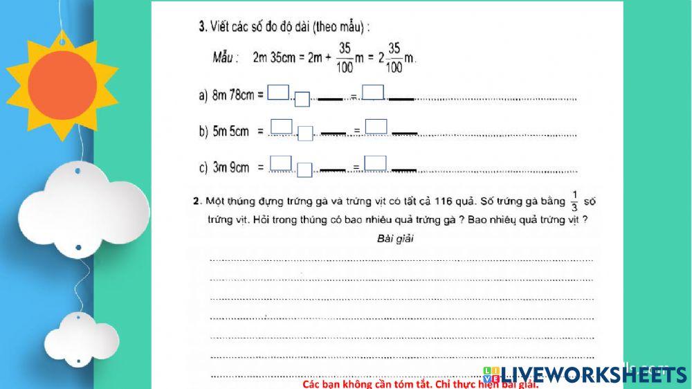 Bài tập toán thứ 6 ( 8-10)